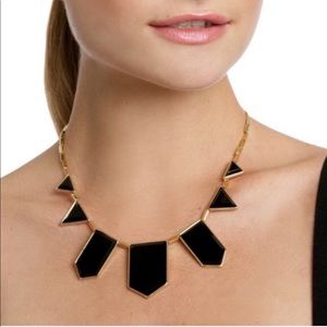 House of Harlow leather statement necklace